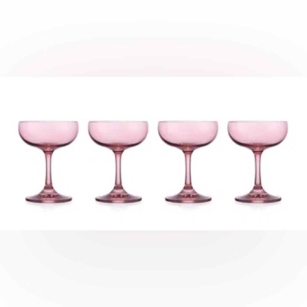 Godinger Veneto Crystal Set of Four Cocktail Coupes
